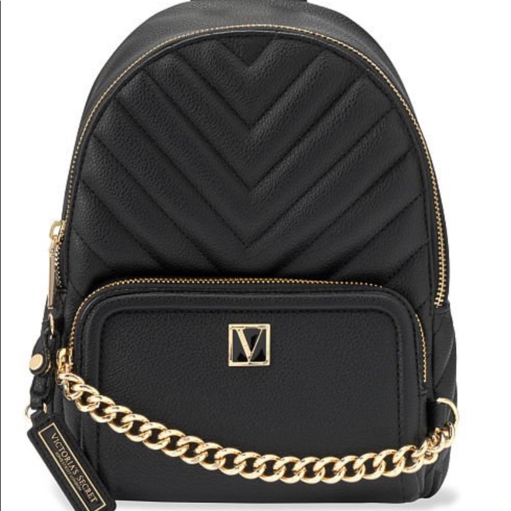 This is Victoria’s Secret black backpack new with the tag